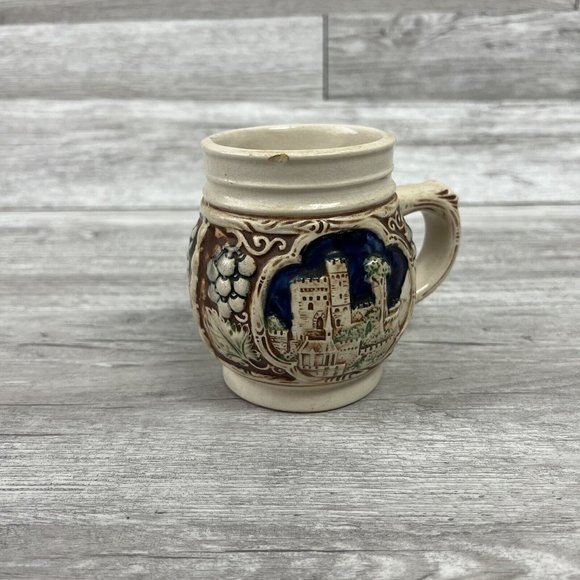 Vintage Gerzit GERZ West Germany Small Mug Pottery Coffee Cup - Picture 2 of 7